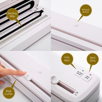 Kitchen Vacuum Food Sealer Sous Vide Machine 100W WHITE thumbnail