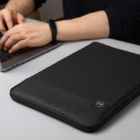 15.6/16 inch Laptop Sleeve Padded Travel Carry Case Bag XL size LUKE BLACK thumbnail