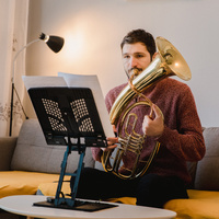 Adjustable Laptop Stand Foldable Tablet Book PC Holder Desk BLACK thumbnail