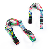 Dog Double-Lined Straps Harness Adjustable M SWEET GREEN thumbnail