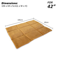 Pet Dog Cat Cushion Mat Pad 42in BEIGE thumbnail