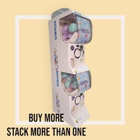 Gachapon Capsule Toy Vending Machine Lite Mini Collectible Gacha Dispenser Stackable WHITE thumbnail