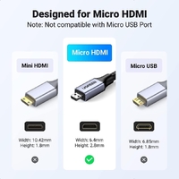 UGREEN 15517 8K Micro-HDMI to HDMI Cable 2M thumbnail
