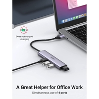 UGREEN 20805 USB 3.0 4-Port Hub with USB-C Power Port thumbnail