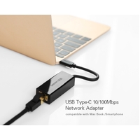 UGREEN 30287 USB-C 10/100Mbps Ethernet Adapter thumbnail