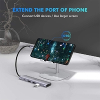 UGREEN TypeC 5 in 1 Adaptor - HDMI + USB 3.0*3 + TypeC PD Power Converter (50209) thumbnail