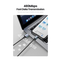 UGREEN 60163 USB-A to 8-pin iPhone Charging Cable 2M Silver thumbnail