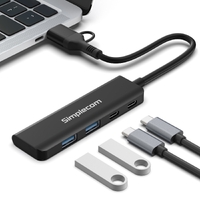 Simplecom CH385 SuperSpeed USB-A and USB-C 4-Port Combo Hub USB 3.2 Gen 1 (2x USB-A and 2x USB-C Ports) thumbnail