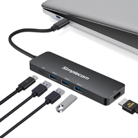 Simplecom CH545 USB-C 5-in-1 Multiport Adapter Docking Station with 3-Port USB 3.0 Hub PD HDMI thumbnail