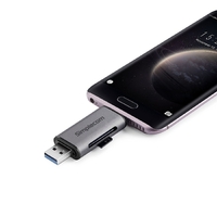 Simplecom CR402 SuperSpeed USB-C and USB-A SD/MicroSD Card Reader USB 3.2 Gen 1 (USB 3.0) thumbnail