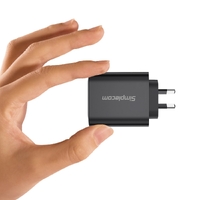 Simplecom CU265 Dual Port PD 65W GaN Fast Wall Charger USB-C + USB-A for Phone Laptop thumbnail