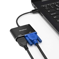 Simplecom DA316A USB to HDMI + VGA Video Card Adapter with 3.5mm Audio thumbnail