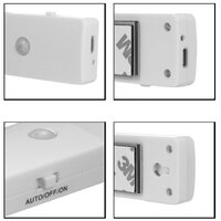 EL608 Rechargeable Infrared Motion Sensor Wall LED Night Light Torch (Cool White) thumbnail