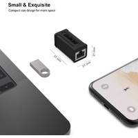 BENFEI RJ45 Inline Coupler, Cat7 Cat6 Cat5e Ethernet Coupler Female to Female thumbnail