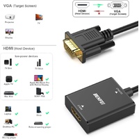 BENFEI HDMI to VGA, Uni-Directional HDMI Computer to VGA Monitor  Adapter (Female to Male) with 3.5mm Audio Jack thumbnail
