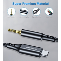 CHOETECH AUX006 Type-C To 3.5mm Audio Cable 1M thumbnail