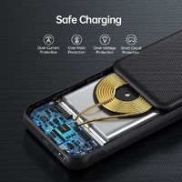 Choetech B650-CC Power Bank 10000mAh with Wireles Power Bank (Black) thumbnail
