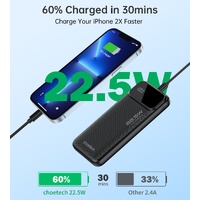 CHOETECH B728 10000mAh Power Bank PD22.5W with Digital Display thumbnail
