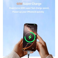 CHOETECH CC1001 Smart PD60W 4-in-1 USB C to C cable 1.2M thumbnail
