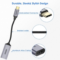 CHOETECH HUB-H10 USB-C To HDMI Braided Cable Adapter thumbnail