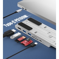 CHOETECH HUB-M43 7-in-1 USB-C Multiport Adapter with Foldable Laptop Stand thumbnail