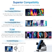 Choetech T202-F Fast Wireless Charging Car Dock thumbnail