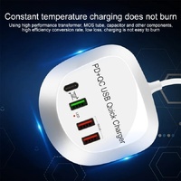 4-Port PD+QC3.0 Charger 40W with AU AC Adapter thumbnail