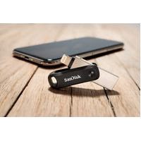 Sandisk Ixpand Flash Drive GO SDIX60N 128GB Black IOS USB 3.0  SDIX60N-128G-GN6NE thumbnail
