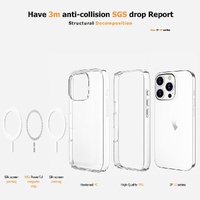 Ultimake Shockproof Transparent Magsafe Cover Case for iPhone 16 Plus thumbnail