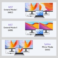 Simplecom CM214 DisplayPort Splitter 1 IN 2 OUT MST Hub for Dual Extended Screens 4K DP 1.4 thumbnail