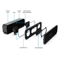 Simplecom UM228 Portable USB Stereo Soundbar Speaker Plug and Play with Volume Control for PC Laptop thumbnail