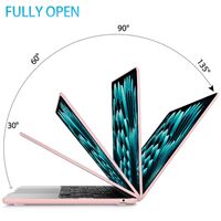 15 inch Air 2023 MacBook Air Matte Case  A2941 M2 Chip Hard Shell Case Keyboard Cover Sold Pink thumbnail