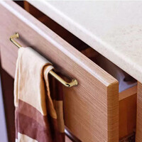 192mm Polished gold Furniture Kitchen Bathroom Cabinet Handles Drawer Bar Handle Pull Knob thumbnail