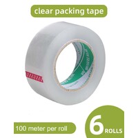 6 Rolls 150m Clear Packing Tape Sealing Tape 150m x 45mm thumbnail