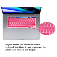 Keyboard Cover Skin For MacBook Pro 13 Pro 16 A2338 A2289 A2251 A2141 M1 M2 2020 to 2023 Hot Pink thumbnail