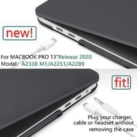 MacBook Pro 13 Inch Case 2016-2023 M1 M2 A2338 A2289 A2251 A2159 Hard Shell Case Keyboard Cover Black thumbnail