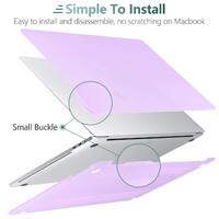 Purple MacBook Pro 13 Inch Case 2016-2023 M1 M2 A2338 A2289 A2251 A2159 Hard Shell Case Keyboard Cover thumbnail