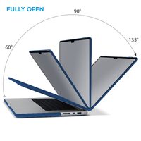 Suitable for MacBook Pro 14 Max Inch Case 2023 2022 2021 M2 A2779 M1 A2442 Hardshell Case Keyboard Cover Blue thumbnail