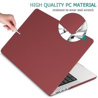 Suitable for  MacBook Pro 14 Max Inch Case 2023 2022 2021 M2 A2779 M1 A2442 Hardshell Case Keyboard Cover Wine Red thumbnail