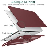 Suitable for  MacBook Pro 16 inch Case 2023 2022 2021 M2 A2780 A2485 M1 Pro/Max Hard Shell Case Keyboard Cover Wine Red thumbnail