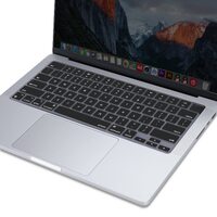 Keyboard Cover Skin For MacBook Air Pro 13 13.6 14 15.3 16 A2442 A2779 A2485 A2780 A2681 A2941 M1 M2 2021 to 2023 Black thumbnail