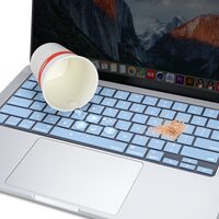 Keyboard Cover Skin For MacBook Air Pro 13 13.6 14 15.3 16 A2442 A2779 A2485 A2780 A2681 A2941 M1 M2 2021 to 2023 Sky Blue thumbnail