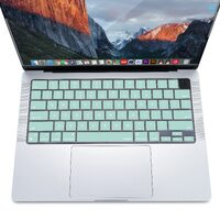 Keyboard Cover Skin For MacBook Air Pro 13 13.6 14 15.3 16 A2442 A2779 A2485 A2780 A2681 A2941 M1 M2 2021 to 2023 Mint Green thumbnail