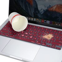 Keyboard Cover Skin For MacBook Air Pro 13 13.6 14 15.3 16 A2442 A2779 A2485 A2780 A2681 A2941 M1 M2 2021 to 2023 Wine Red thumbnail