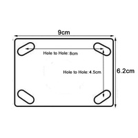 3" Heavy Duty Industrial Fixed Caster Wheel Caster Wheels Castor load 50KG Trolley Cart thumbnail