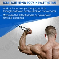 LAT D Bar D Pull Down Handle Row Handle Cable Machine Attachment thumbnail