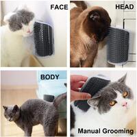 Cat Self Groomer Catnip  Dog Cat Toy Corner Groomer Wall Corner Scratcher Comb Grooming Massage Brush thumbnail