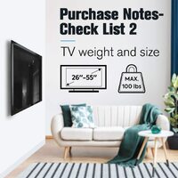 26-55 Inch Fixed TV Wall Mount Bracket TV Bracket Wall Mount up to 50KG thumbnail
