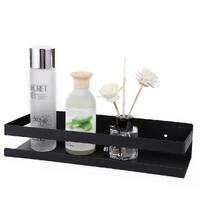 Black Bathroom Shower Shelf Kitchen Rack Storage Shelves Shampoo Holder Organizer thumbnail