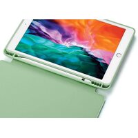 IPad 10.2 2019 7th Pencil Holder Slim Smart TPU Soft Case Green thumbnail